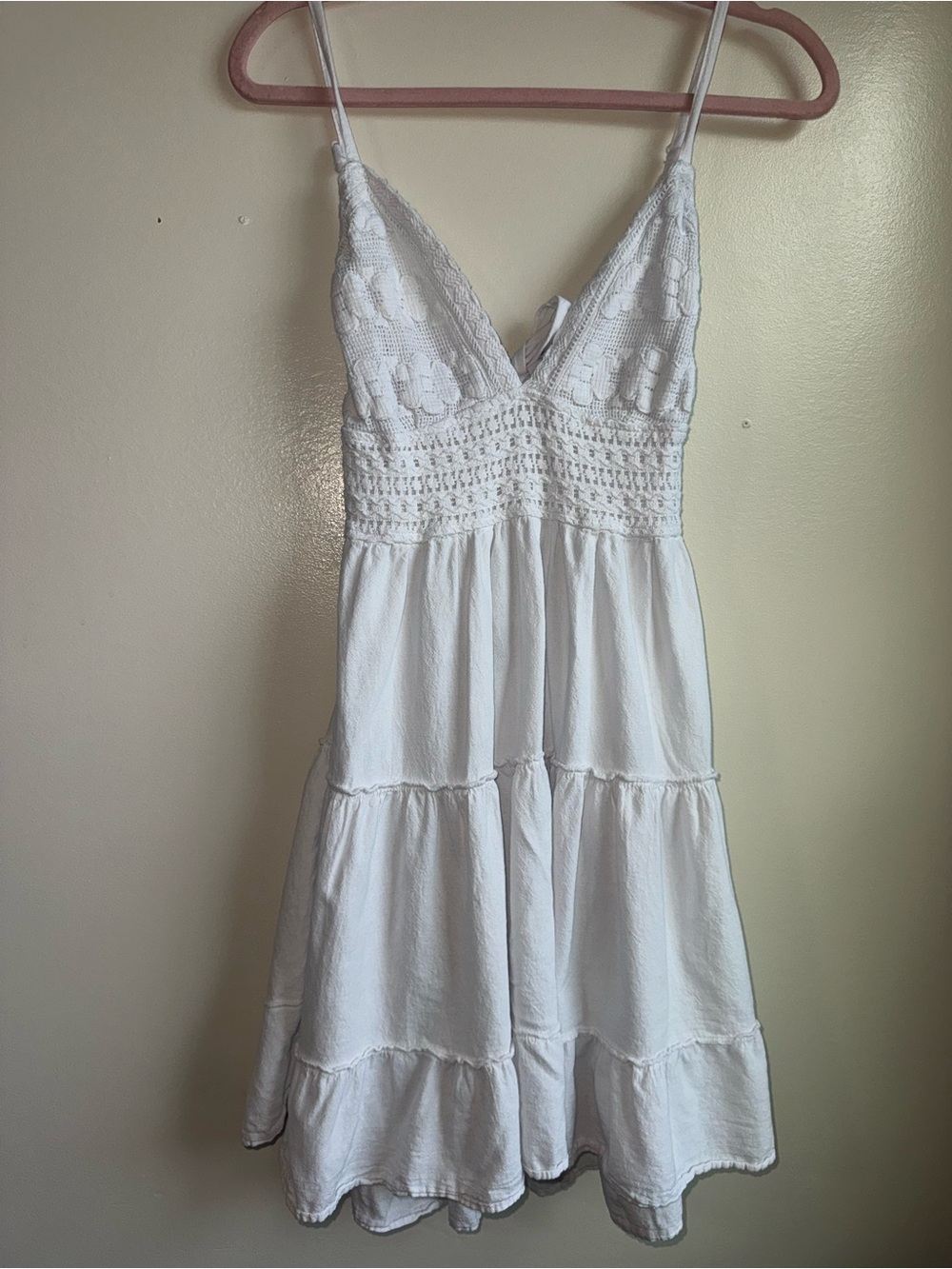 White blanco by nature mini dress, size XL, 100% cotton